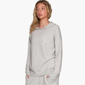 Lazypants Sunday Knit Sweater Gray Medium